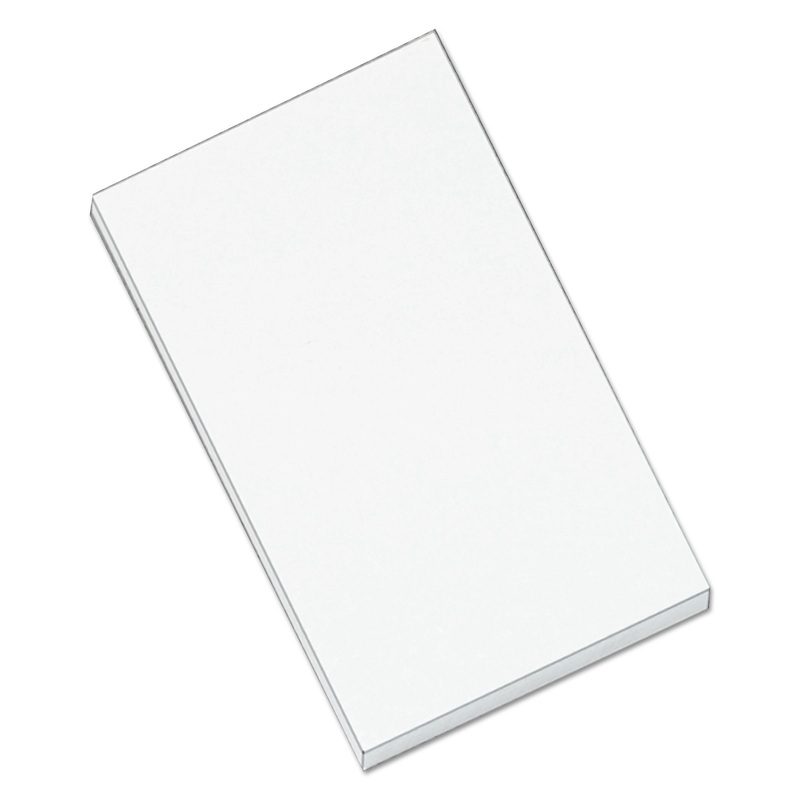 SCRATCH PADS, UNRULED, 3 X 5, WHITE, 100 SHEETS, 180/CARTON