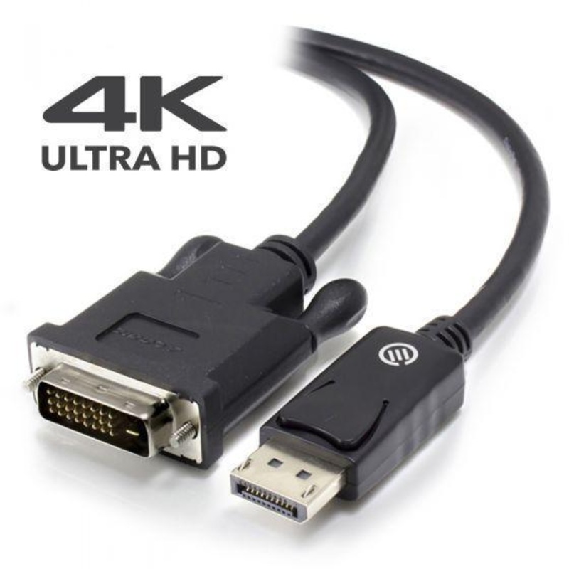 ALOGIC ELEMENTS ACTIVE 2M DISPLAYPORT TO DVI-D CABLE WITH 4K SUPPORT MALE TO MALE