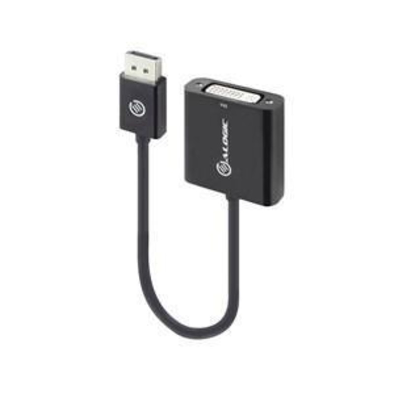 ALOGIC PREMIUM 20CM DISPLAYPORT 1.2 TO DVI ADAPTER – MALE TO FEMALE – (COMMERCIAL PACKAGING)