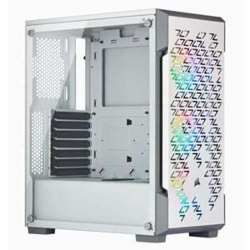 CORSAIR 220T RGB AIRFLOW TEMPERED GLASS MID-TOWER CASE – WHITE