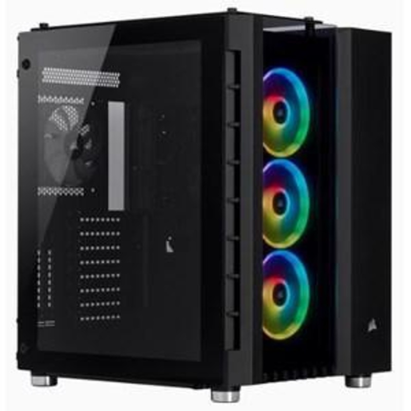 CORSAIR CRYSTAL SERIES 680X RGB HIGH AIRFLOW TEMPERED GLASS ATX CASE – BLACK