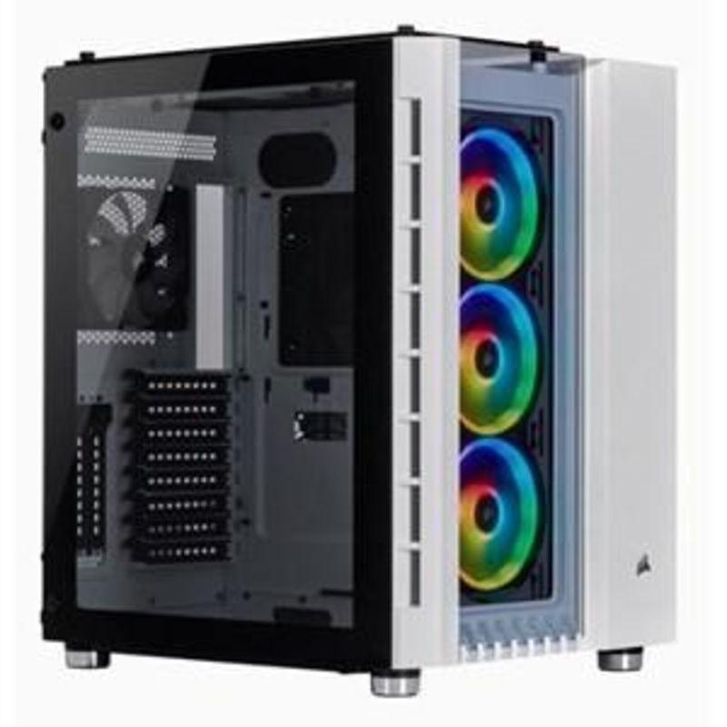 CORSAIR CRYSTAL SERIES 680X RGB HIGH AIRFLOW TEMPERED GLASS ATX CASE – WHITE