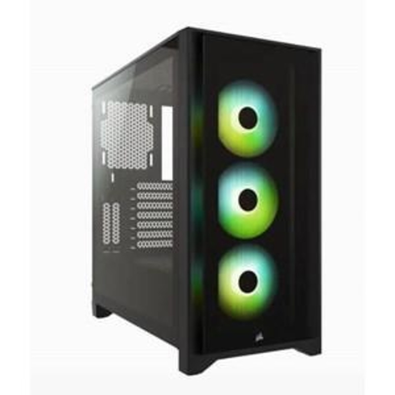 CORSAIR ICUE 4000X RGB TEMPERED GLASS MID-TOWER – BLACK