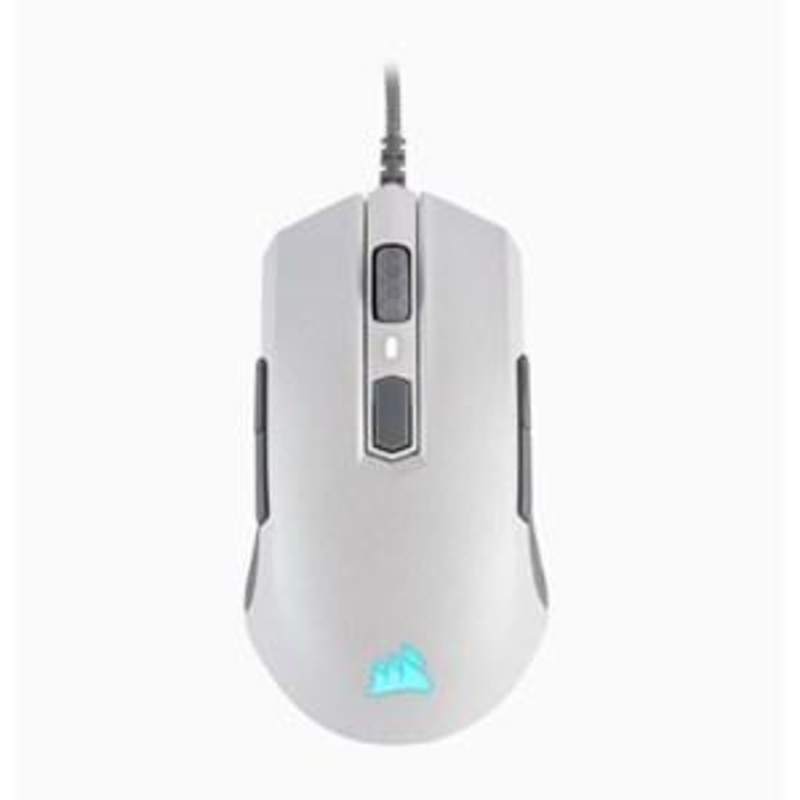 CORSAIR M55 RGB PRO AMBIDEXTROUS MULTI-GRIP GAMING MOUSE – WHITE