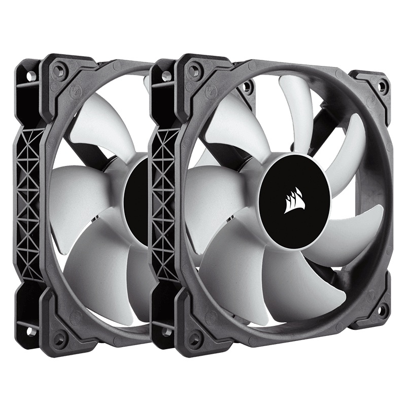 CORSAIR ML120 120MM PREMIUM MAGNETIC LEVITATION FAN – DUAL PACK