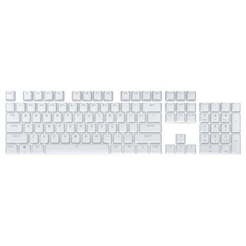CORSAIR PBT DOUBLE-SHOT PRO KEYCAP MOD KIT STANDARD BOTTOM ROW WHITE (CH-9911040-NA)