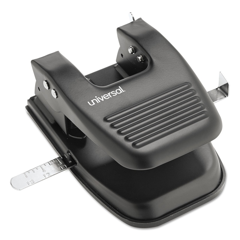30-Sheet Two-Hole Punch, 9/32″ Holes, Black