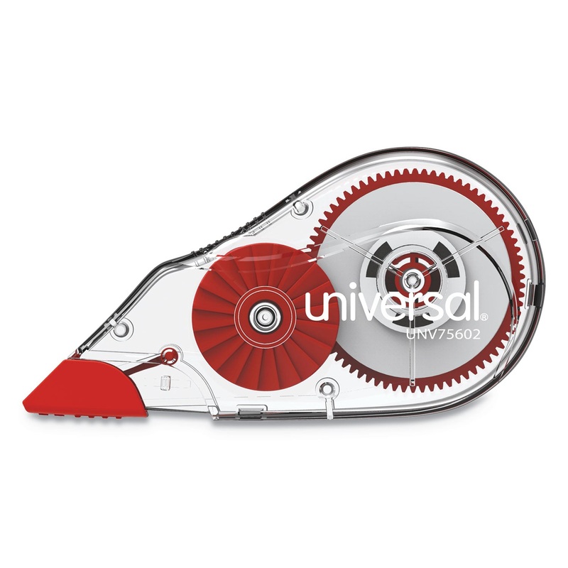 CORRECTION TAPE DISPENSER, NON-REFILLABLE, 1/5″ X 315″, 2/PACK