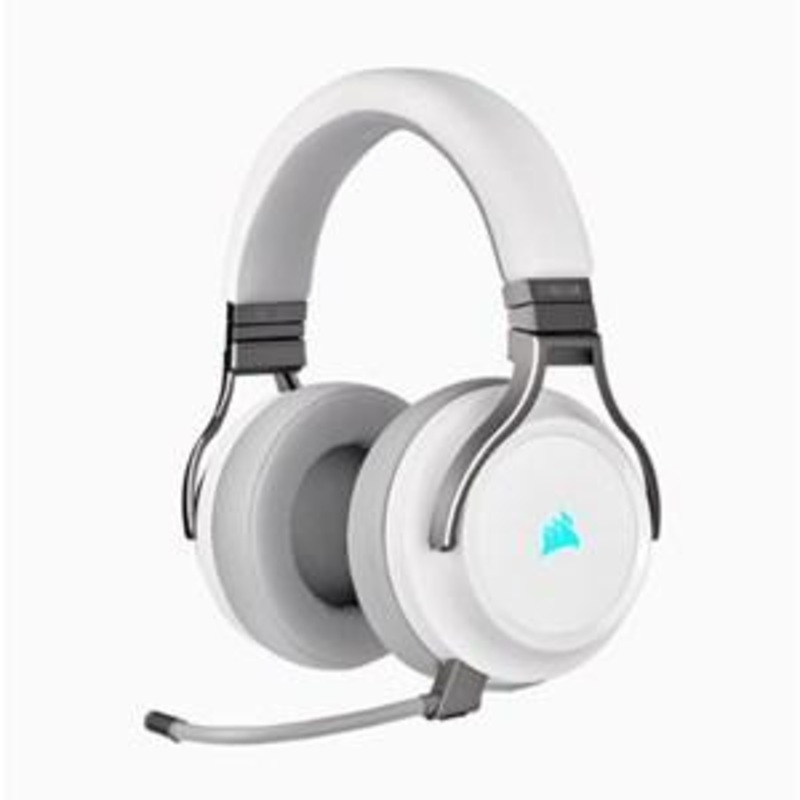 CORSAIR VIRTUOSO RGB WIRELESS HIGH-FIDELITY GAMING HEADSET – WHITE