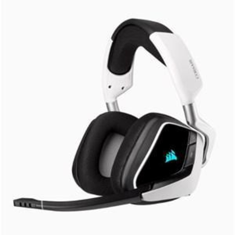 CORSAIR VOID RGB ELITE WIRELESS PREMIUM GAMING HEADSET WITH 7.1 SURROUND SOUND – WHITE