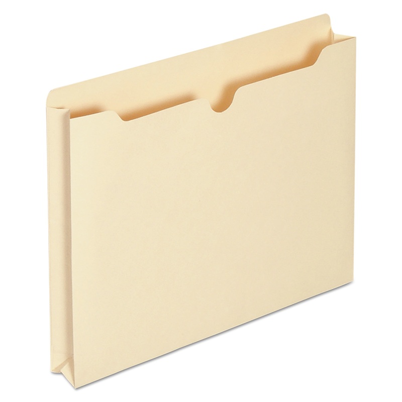 ECONOMICAL MANILA FILE JACKETS, STRAIGHT TAB, LETTER SIZE, MANILA, 50/BOX