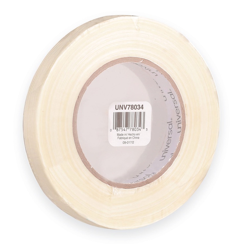 190# MEDIUM GRADE FILAMENT TAPE, 3″ CORE, 18 MM X 54.8 M, CLEAR