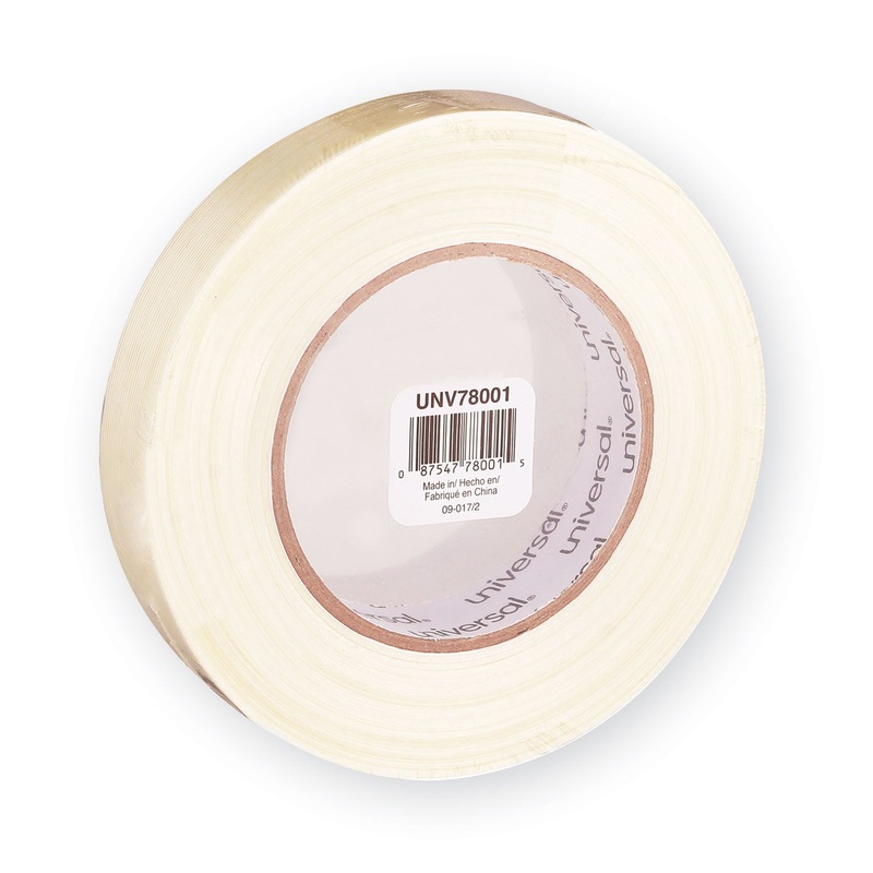 190# MEDIUM GRADE FILAMENT TAPE, 3″ CORE, 24 MM X 54.8 M, CLEAR