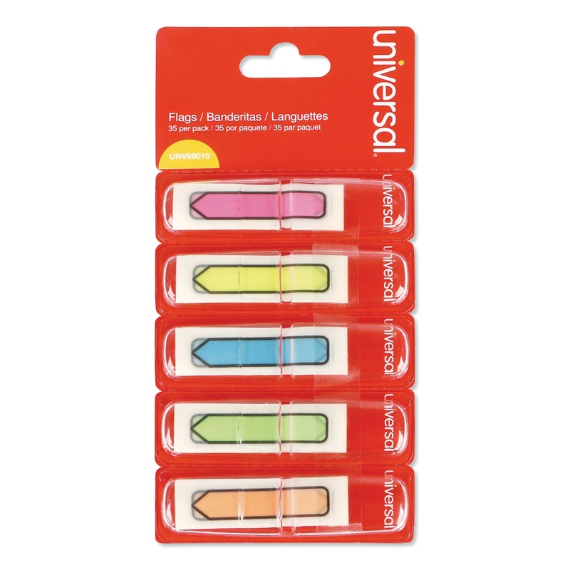 DELUXE POP-UP PAGE FLAGS, 1/2″ X 1 3/4″, ASSORTED COLORS, 175/PACK