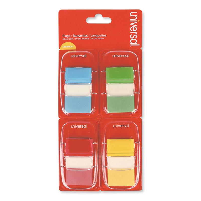 DELUXE POP-UP PAGE FLAGS, 1″ X 1 3/4″, ASSORTED COLORS, 50/PACK
