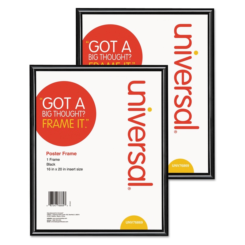 Glossy Black Poster Frame, 16 X 20, 2/carton