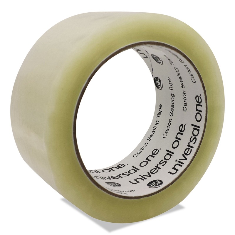 HEAVY-DUTY BOX SEALING TAPE, 3″ CORE, 1.88″ X 54.6 YDS, CLEAR