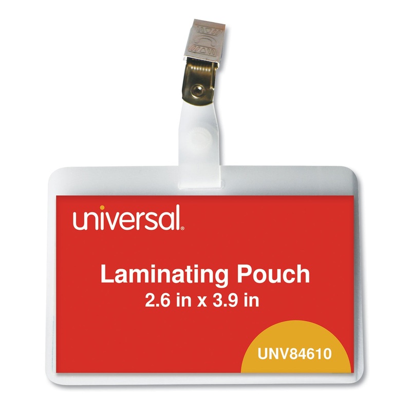 LAMINATING POUCHES, 5 MIL, 3.75″ X 3.88″, MATTE CLEAR, 25/PACK