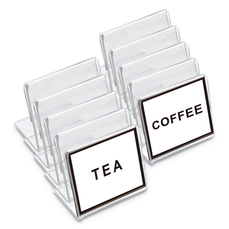 Mini Table-Top Sign, 1 1/2″ X 2″, Clear