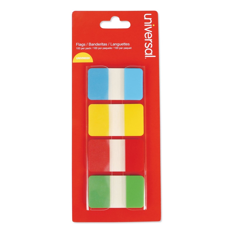 Self Stick Index Tab, 1″, Assorted Colors, 100/pack