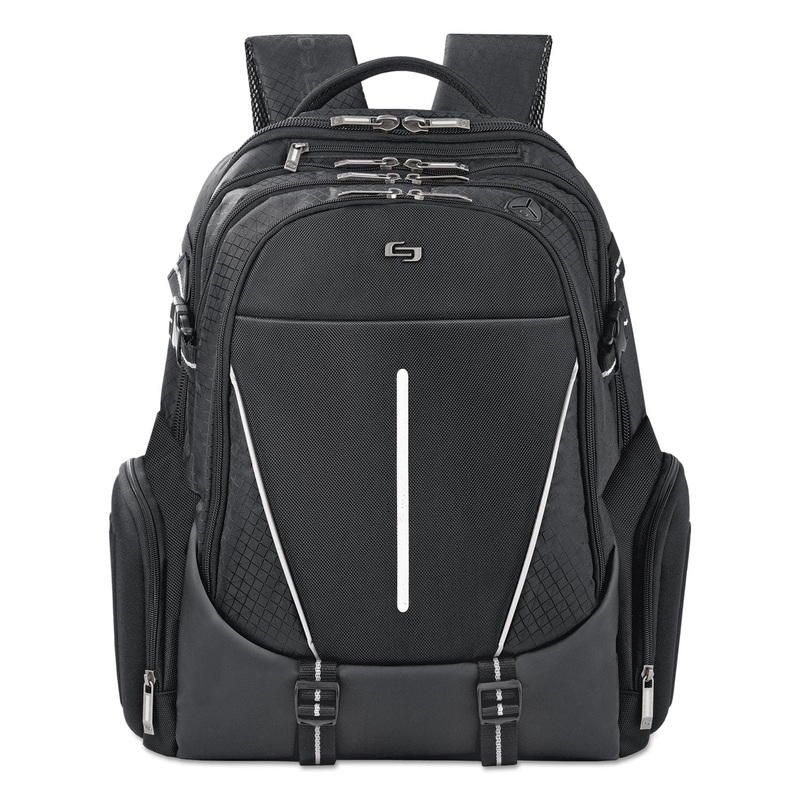Active Laptop Backpack, 17.3″, 12 1/2 X 6 1/2 X 19, Black