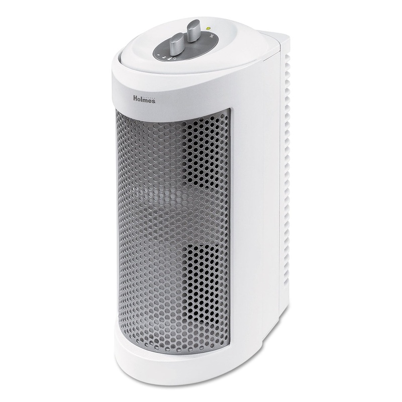 Allergen Remover Air Purifier Mini-Tower, 204 Sq Ft Room Capacity, White