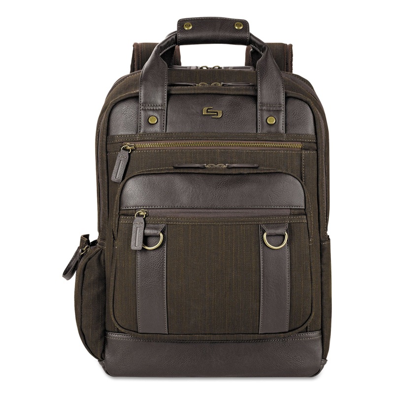Bradford Backpack, 15.6″, 12 X 5 X 17, Olive Denim/espresso