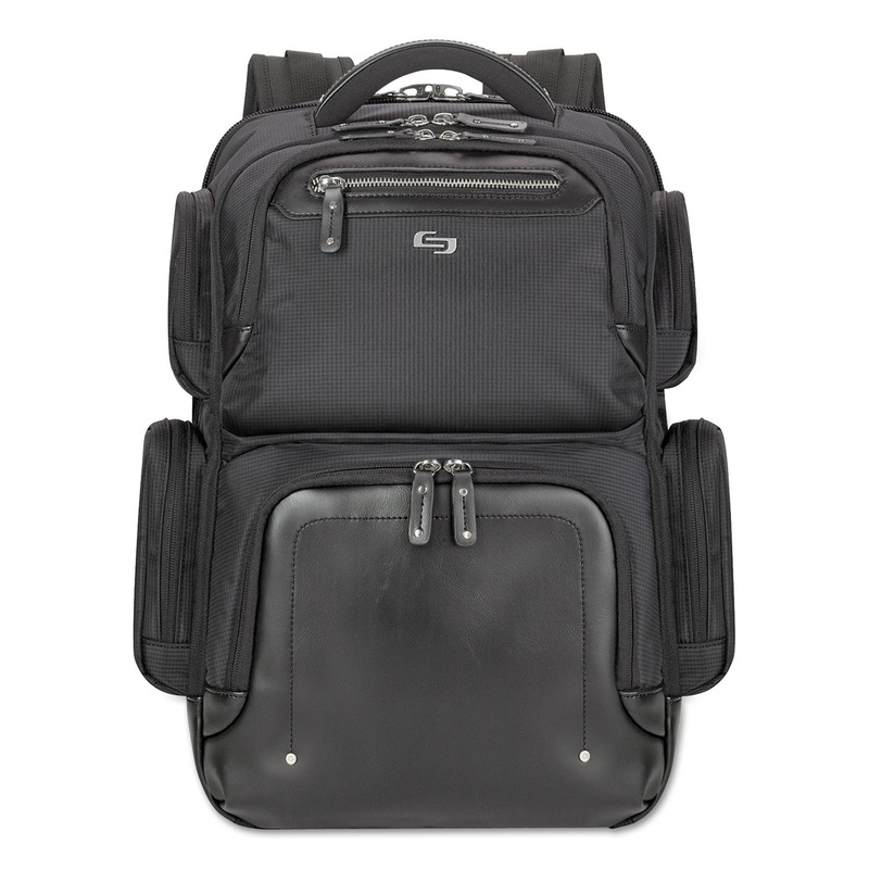 Lexington Backpack, 16.54″ X 4.33″ X 18.5″, Polyester, Black