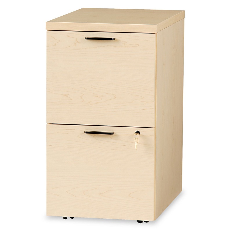 10500 SERIES FILE/FILE MOBILE PEDESTAL, 15.75W X 22.75D X 28H, NATURAL MAPLE