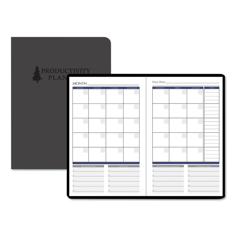 PRODUCTIVITY AND GOAL NON-DATED PLANNER, 9 1/4 X 6 1/4, BLUE
