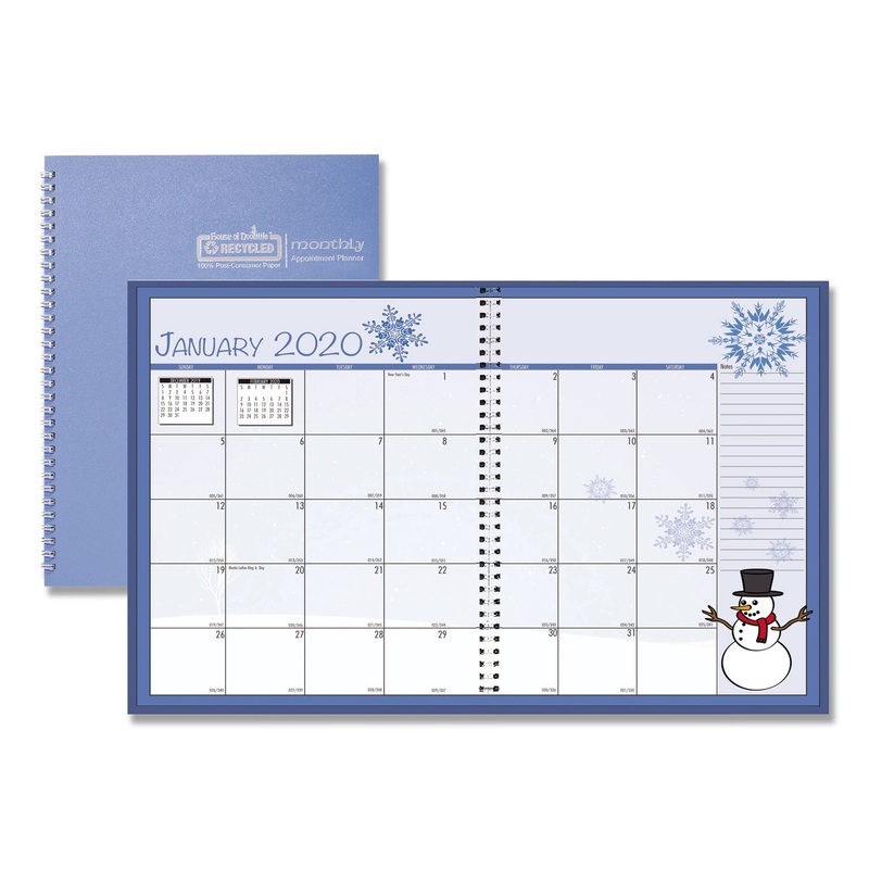 SEASONAL MONTHLY PLANNER, 10 X 7, 2020