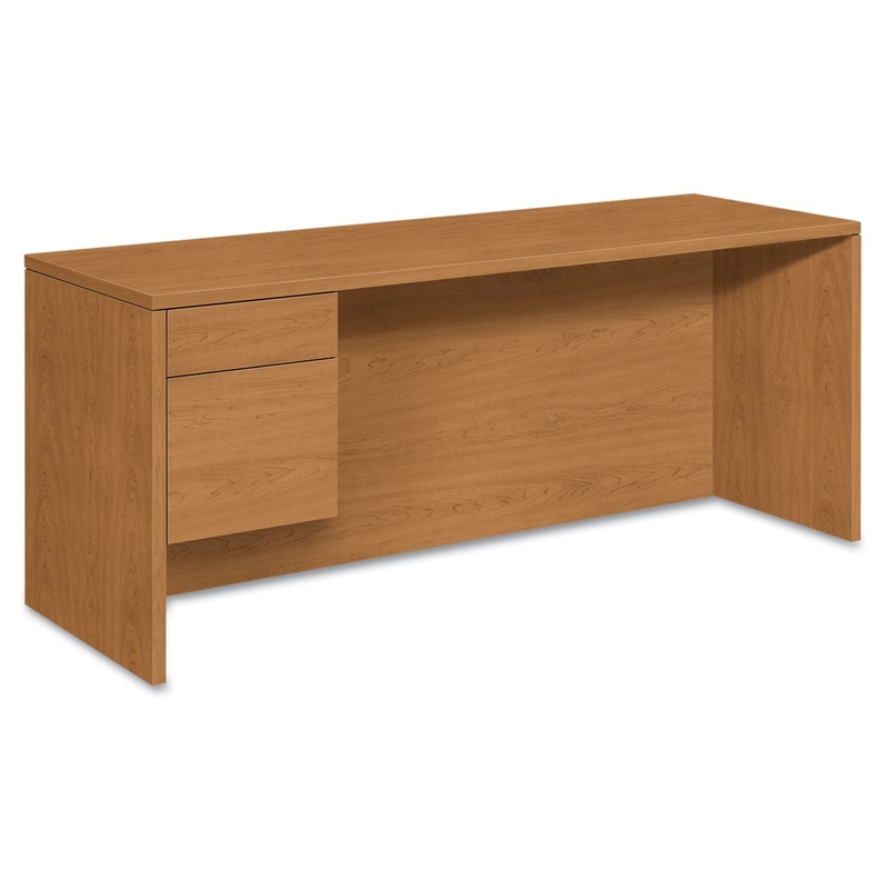 10500 SERIES 3/4-HEIGHT LEFT PEDESTAL CREDENZA, 72W X 24D X 29.5H, HARVEST