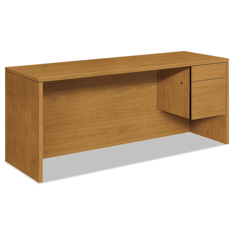 10500 SERIES 3/4-HEIGHT RIGHT PEDESTAL CREDENZA, 72W X 24D X 29.5H, HARVEST