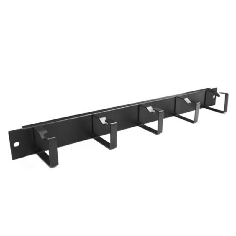 DYNAMIX 19” 1RU 55mm Deep Metal Cable Management Bar. Supplied with Cage Nuts.
