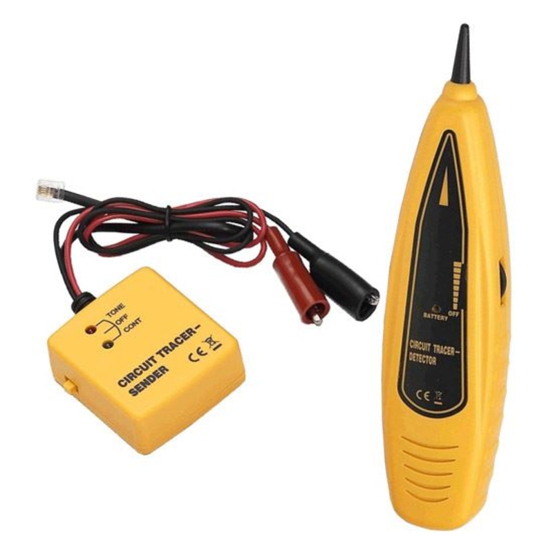 SPROTEK Net Tone & Probe Kit, Includes: Alligator Clips, RJ12 Plug. Test Datacoms, Telecom security, video & audio networks. Requires 2 x 9V batteries (not included)