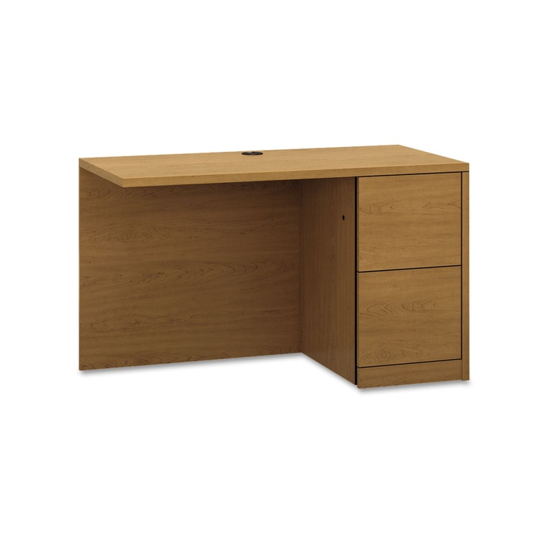 10500 Series L Workstation Return, Full-Height Right Ped, 48w X 24d, Harvest