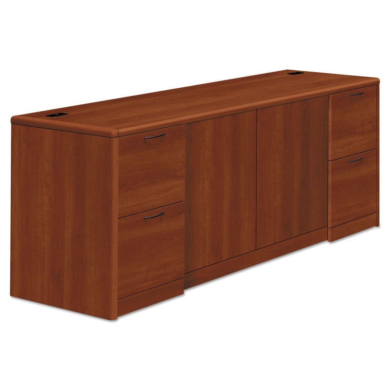 10700 SERIES CREDENZA W/DOORS, 72W X 24D X 29.5H, COGNAC