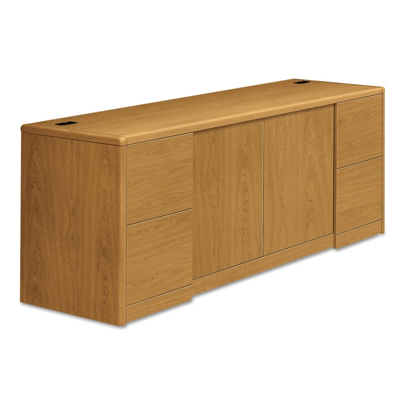 10700 SERIES CREDENZA W/DOORS, 72W X 24D X 29.5H, HARVEST
