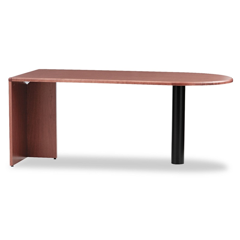 10700 SERIES PENINSULA WITH END PANEL, 72W X 36D X 29.5H, BOURBON CHERRY