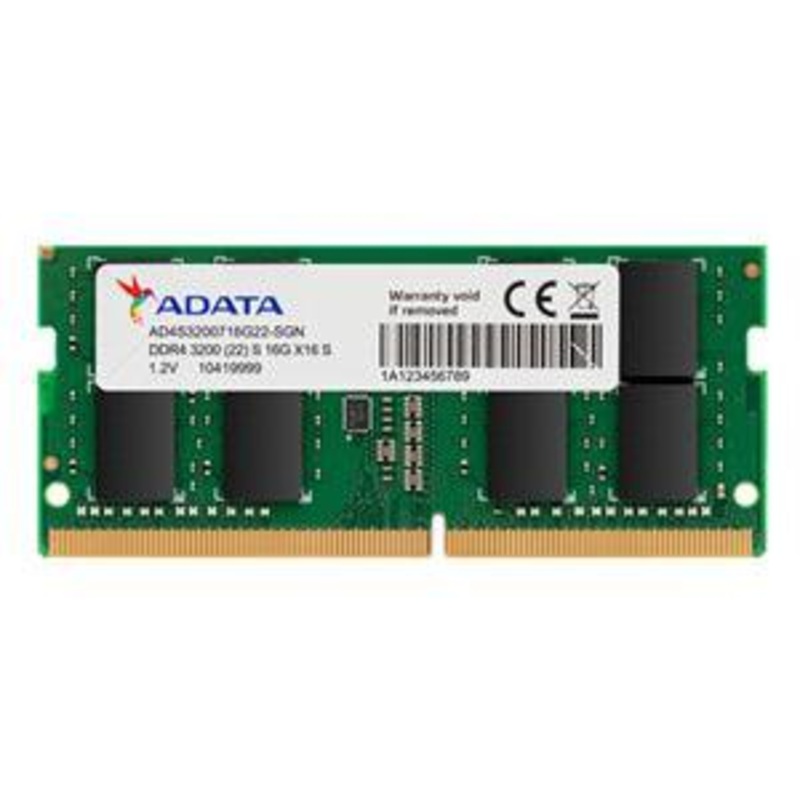 ADATA 16GB DDR4-3200 2048×8 SODIMM Lifetime wty