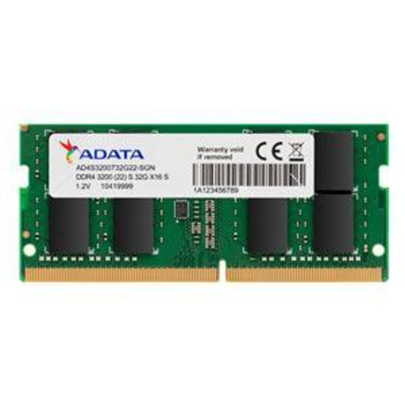 ADATA 32GB DDR4-3200 2048×8 SODIMM Lifetime wty