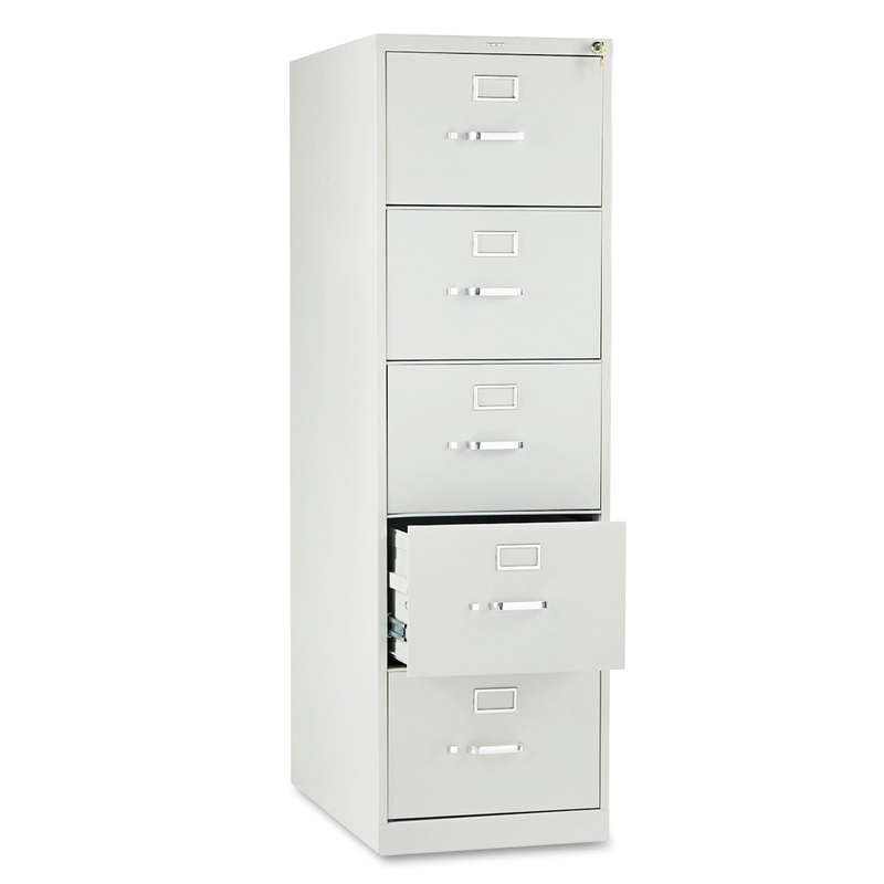 210 SERIES FIVE-DRAWER FULL-SUSPENSION FILE, LEGAL, 18.25W X 28.5D X 60H, LIGHT GRAY