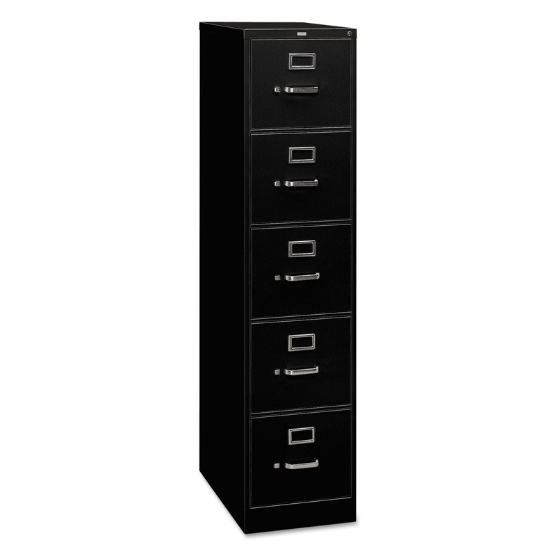 310 SERIES FIVE-DRAWER FULL-SUSPENSION FILE, LEGAL, 18.25W X 26.5D X 60H, BLACK