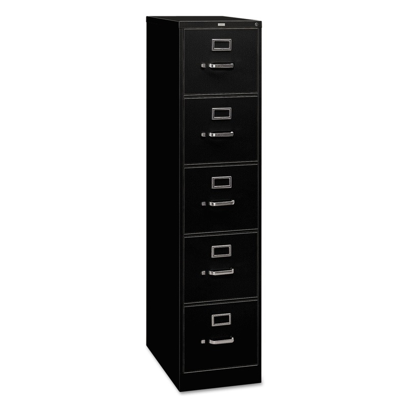 310 SERIES FIVE-DRAWER FULL-SUSPENSION FILE, LETTER, 15W X 26.5D X 60H, BLACK
