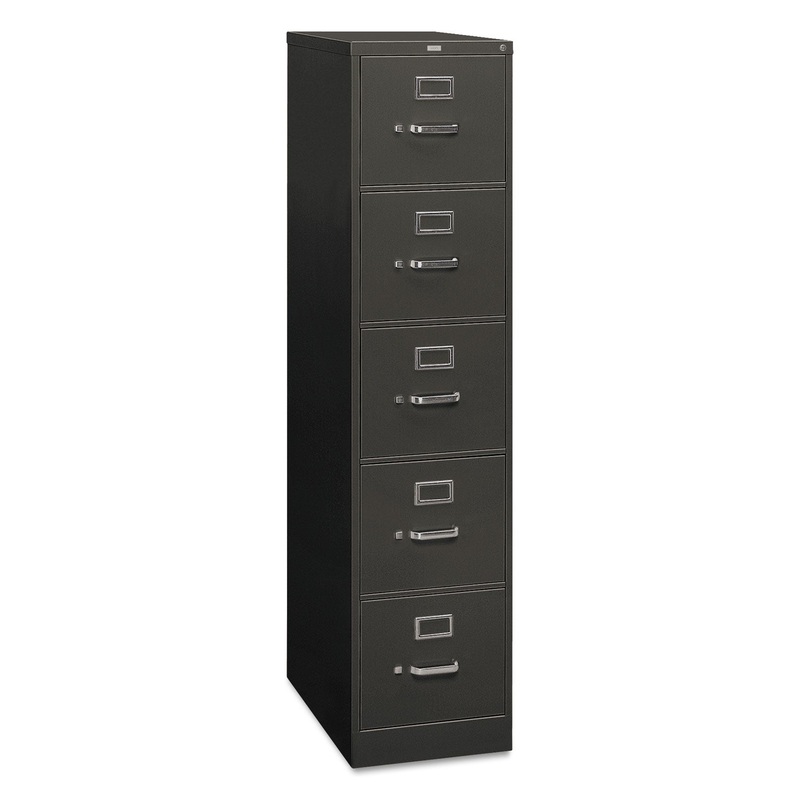310 SERIES FIVE-DRAWER FULL-SUSPENSION FILE, LETTER, 15W X 26.5D X 60H, CHARCOAL