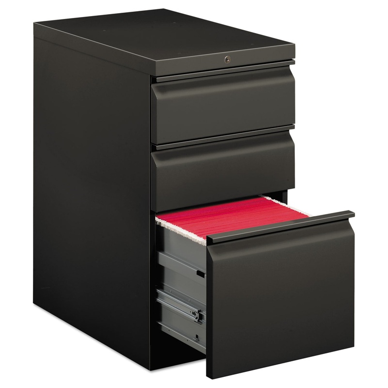 EFFICIENCIES MOBILE BOX/BOX/FILE PEDESTAL, 15W X 22.88D X 28H, CHARCOAL