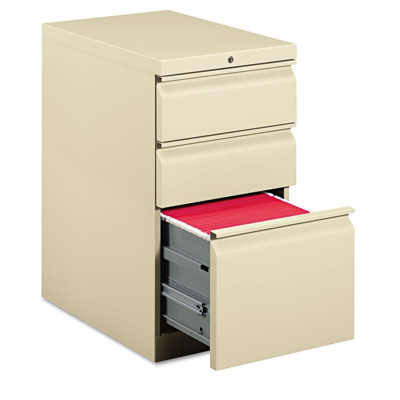 EFFICIENCIES MOBILE BOX/BOX/FILE PEDESTAL, 15W X 22.88D X 28H, PUTTY