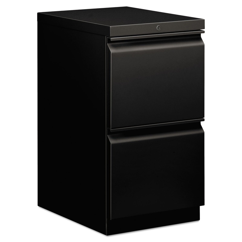 EFFICIENCIES MOBILE FILE/FILE PEDESTAL, 15W X 19.88D X 28H, BLACK