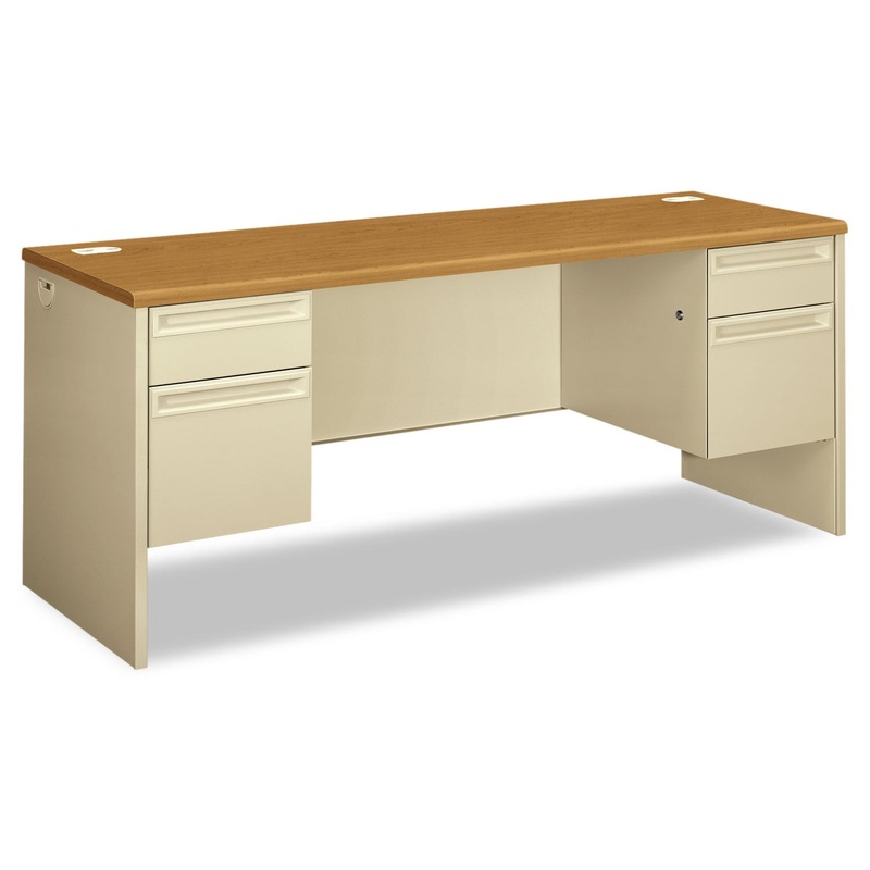 38000 SERIES KNEESPACE CREDENZA, 72W X 24D X 29.5H, HARVEST/PUTTY