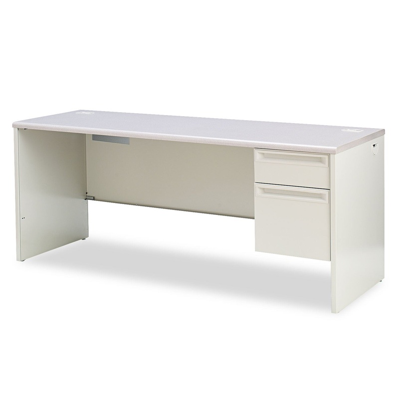 38000 SERIES RIGHT PEDESTAL CREDENZA, 72W X 24D X 29.5H, GRAY